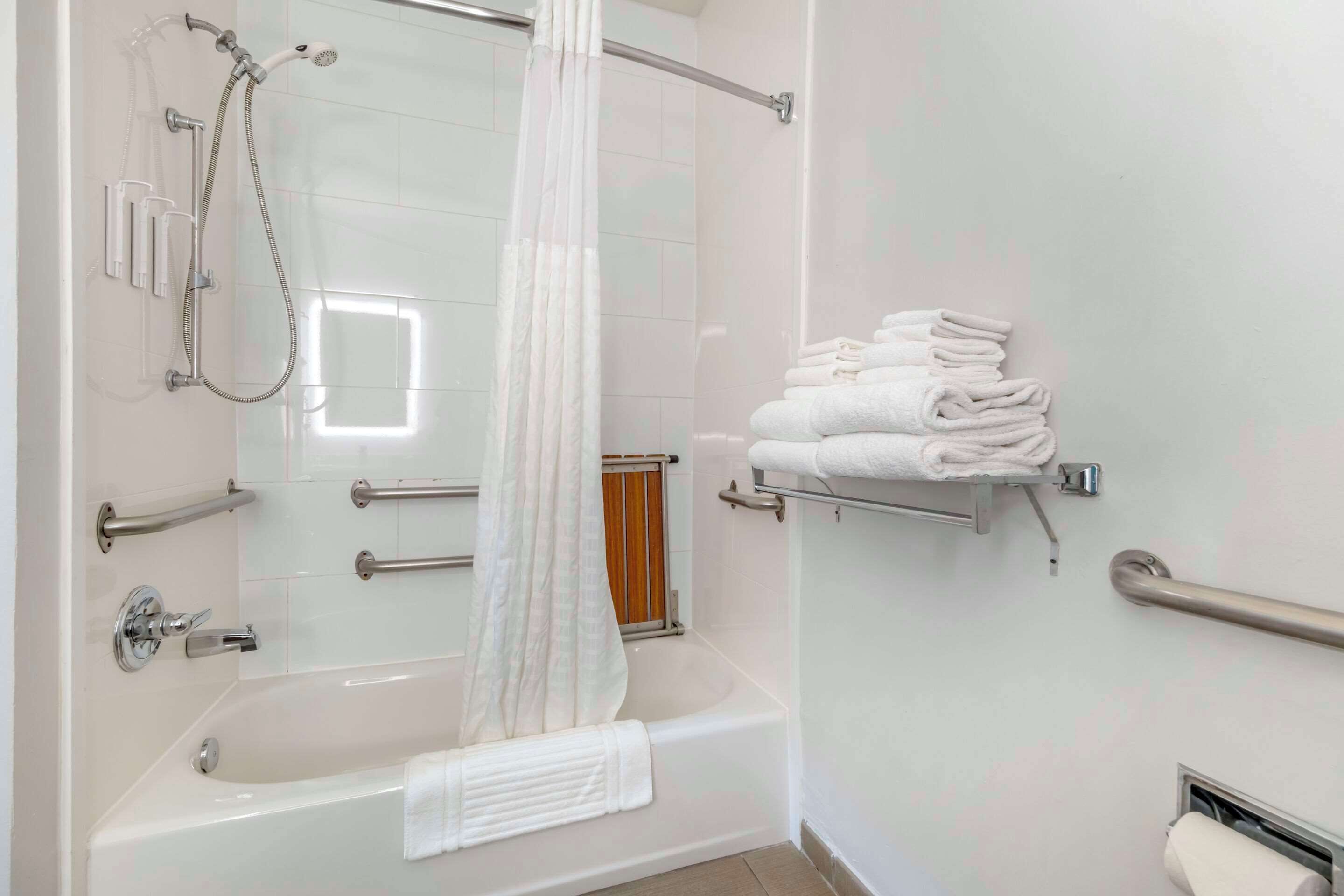 suite, 1 king bed with sofa bed, accessible, non smoking | in-room safe, desk, blackout curtains, iron/ironing board