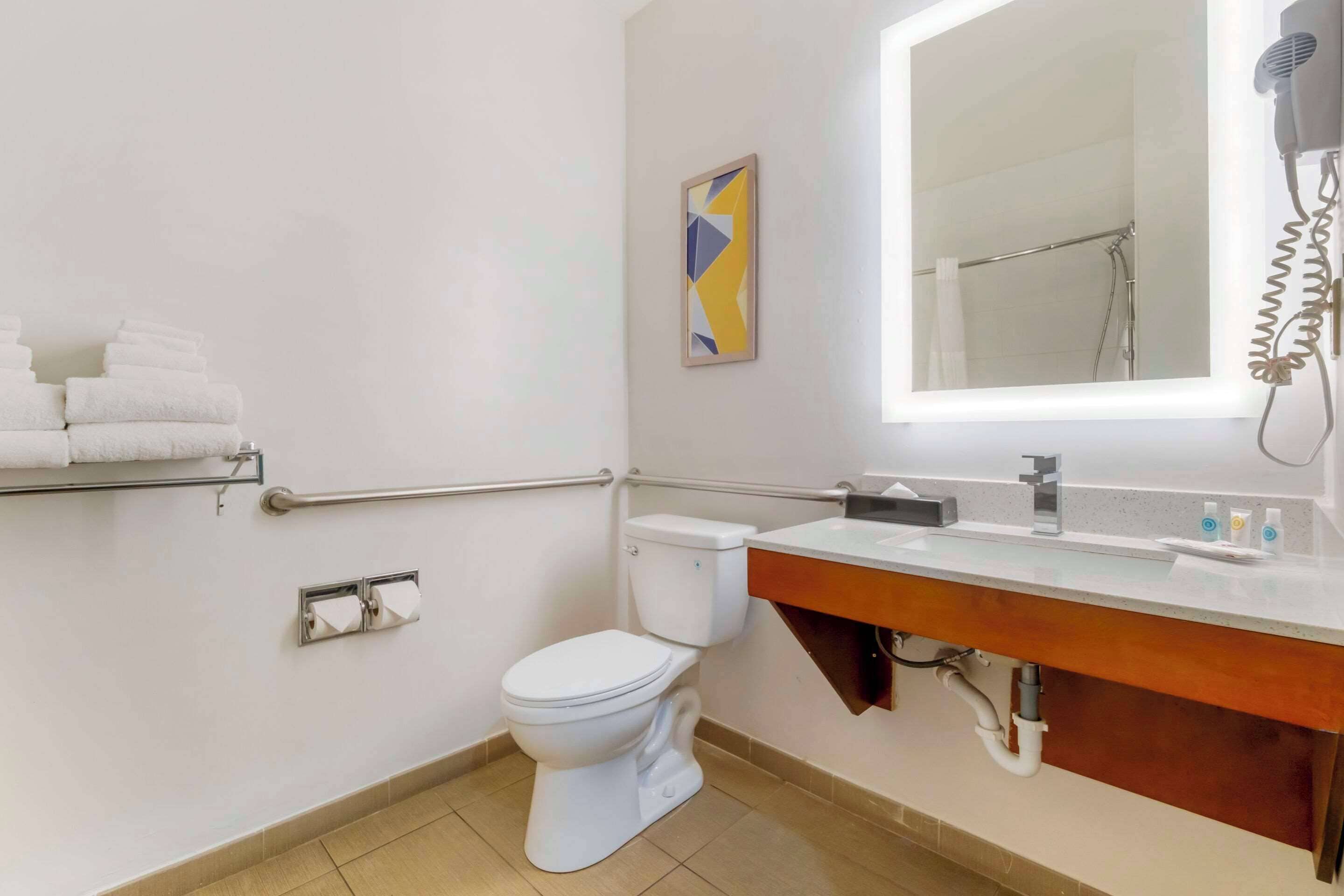 suite, multiple beds, accessible, non smoking (efficiency) | in-room safe, desk, blackout curtains, iron/ironing board