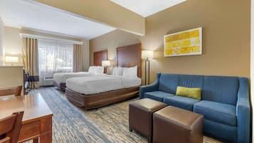 Suite, Multiple Beds, Accessible, Non Smoking (Efficiency) | In-room safe, desk, blackout drapes, iron/ironing board