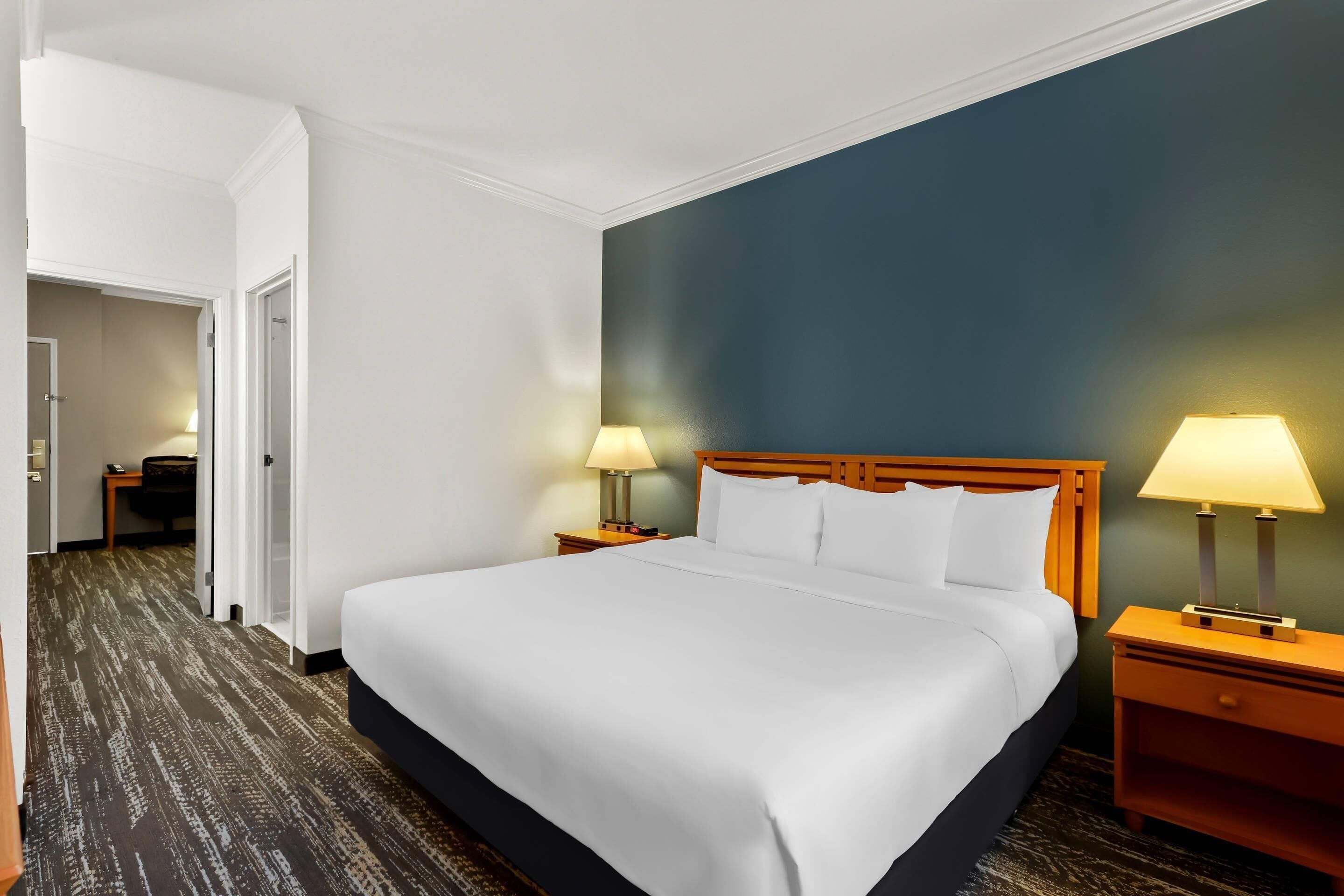 Suite, 1 King bed with Sofa Bed, Refrigerator & Microwave