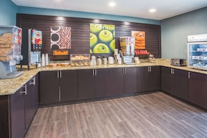 Free daily buffet breakfast