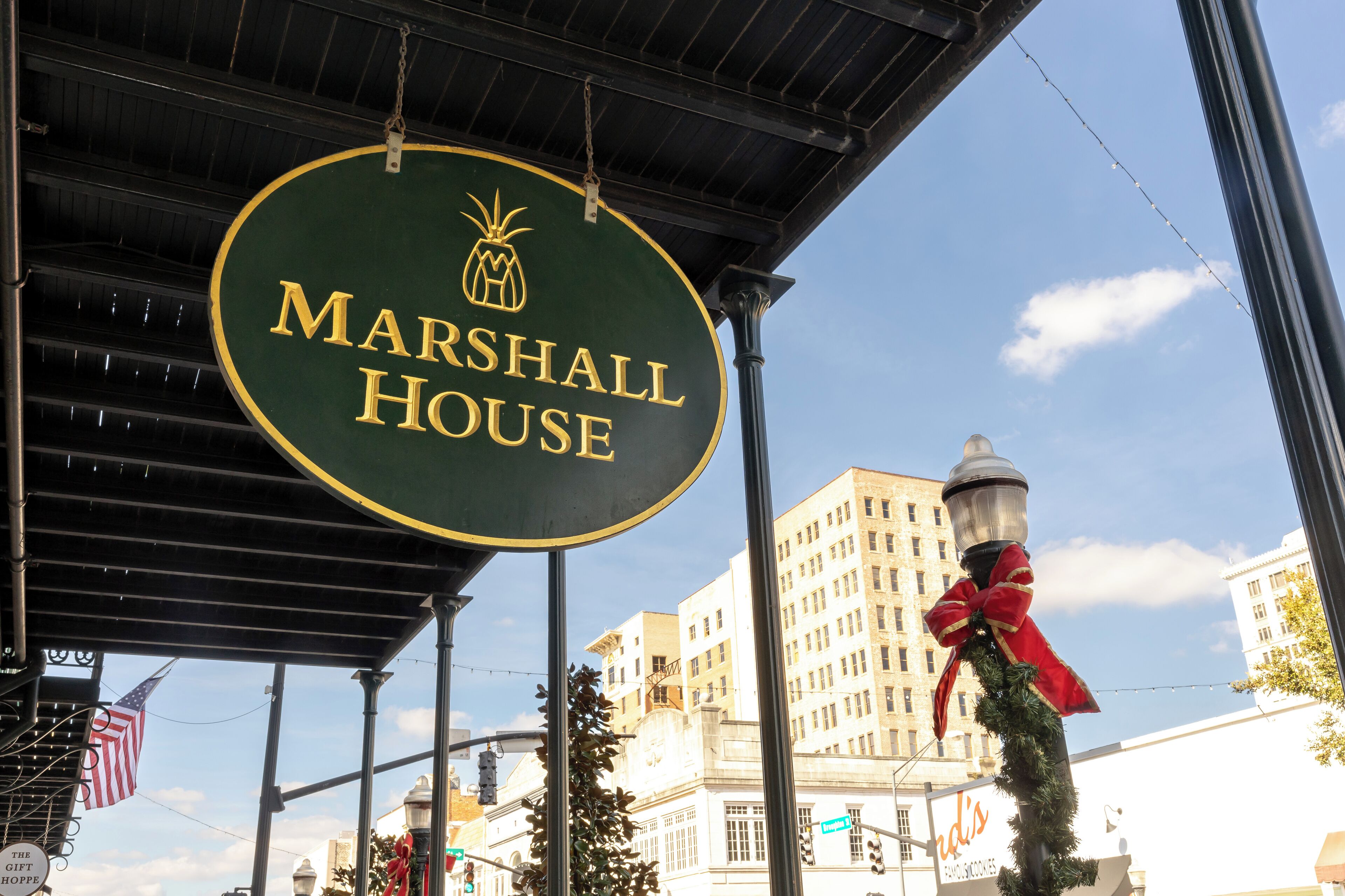 Schild für das Marshall House.