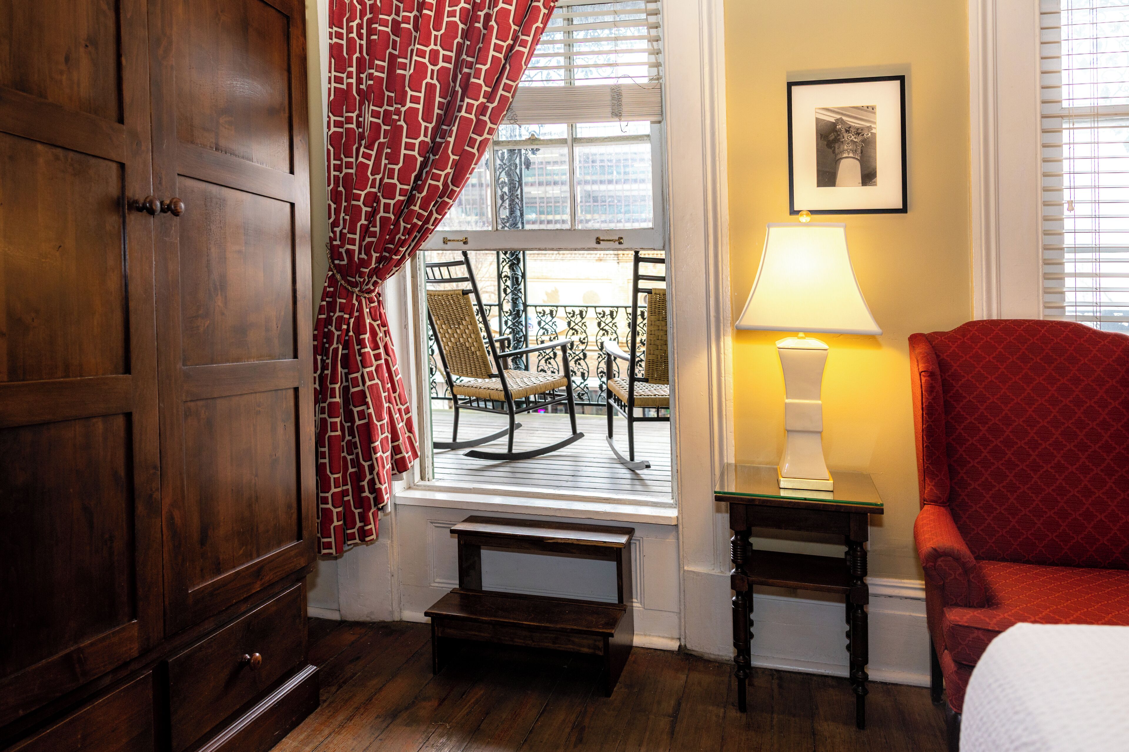 room, 1 king bed, balcony (broughton) | premium bedding, in-room safe, individually decorated, desk