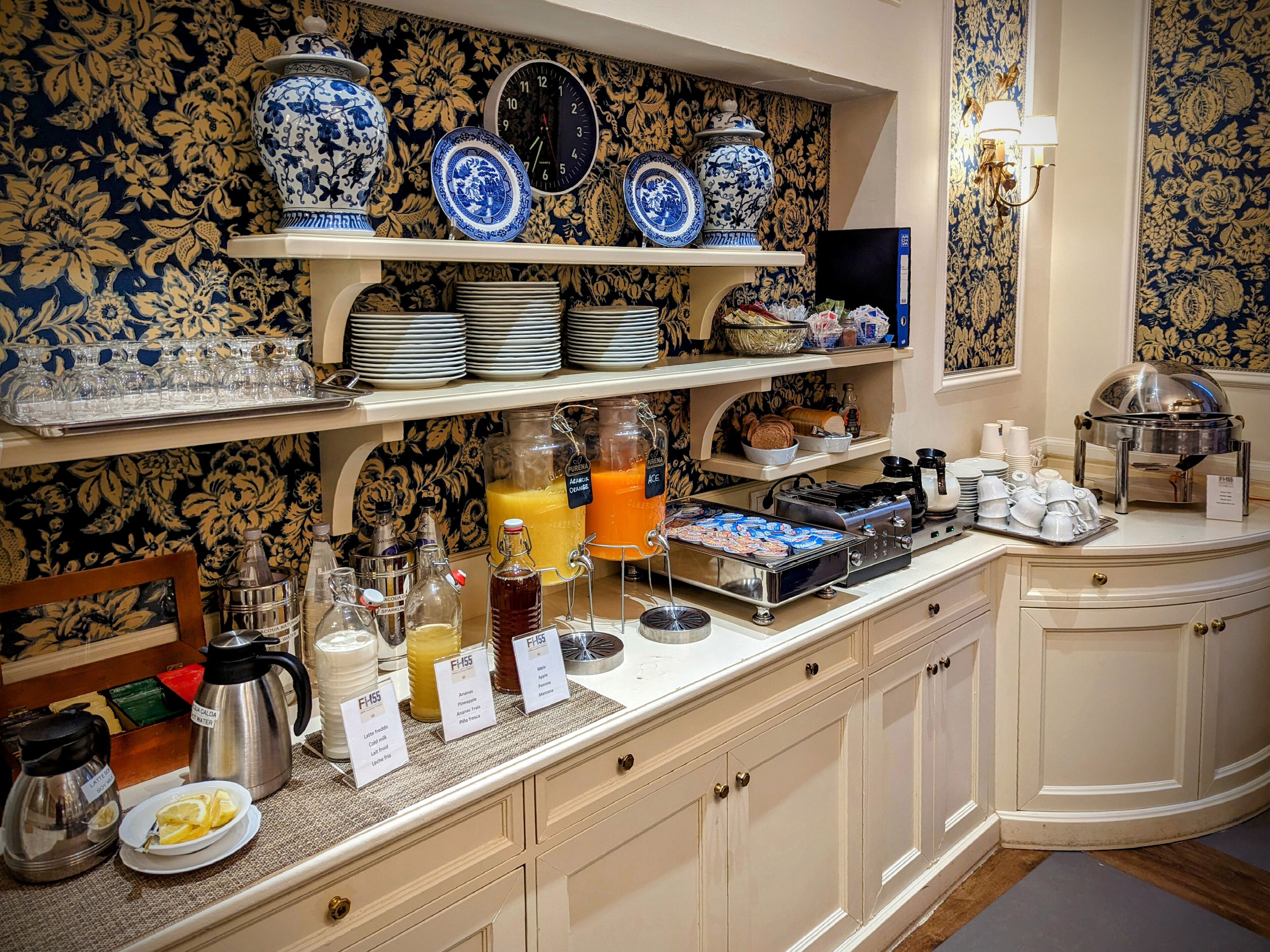 daily buffet breakfast (eur 15 per person)