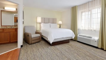 Blackout drapes, iron/ironing board, free cribs/infant beds