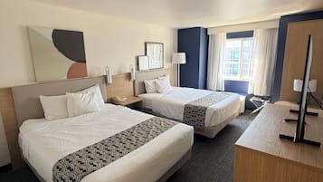 Desk, iron/ironing board, free cots/infant beds, free WiFi