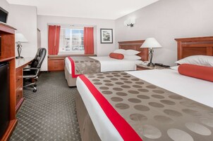 Room, 2 Queen Beds, Accessible, Non Smoking (Mobility Accessible) | In-room safe, desk, iron/ironing board, free cribs/infant beds