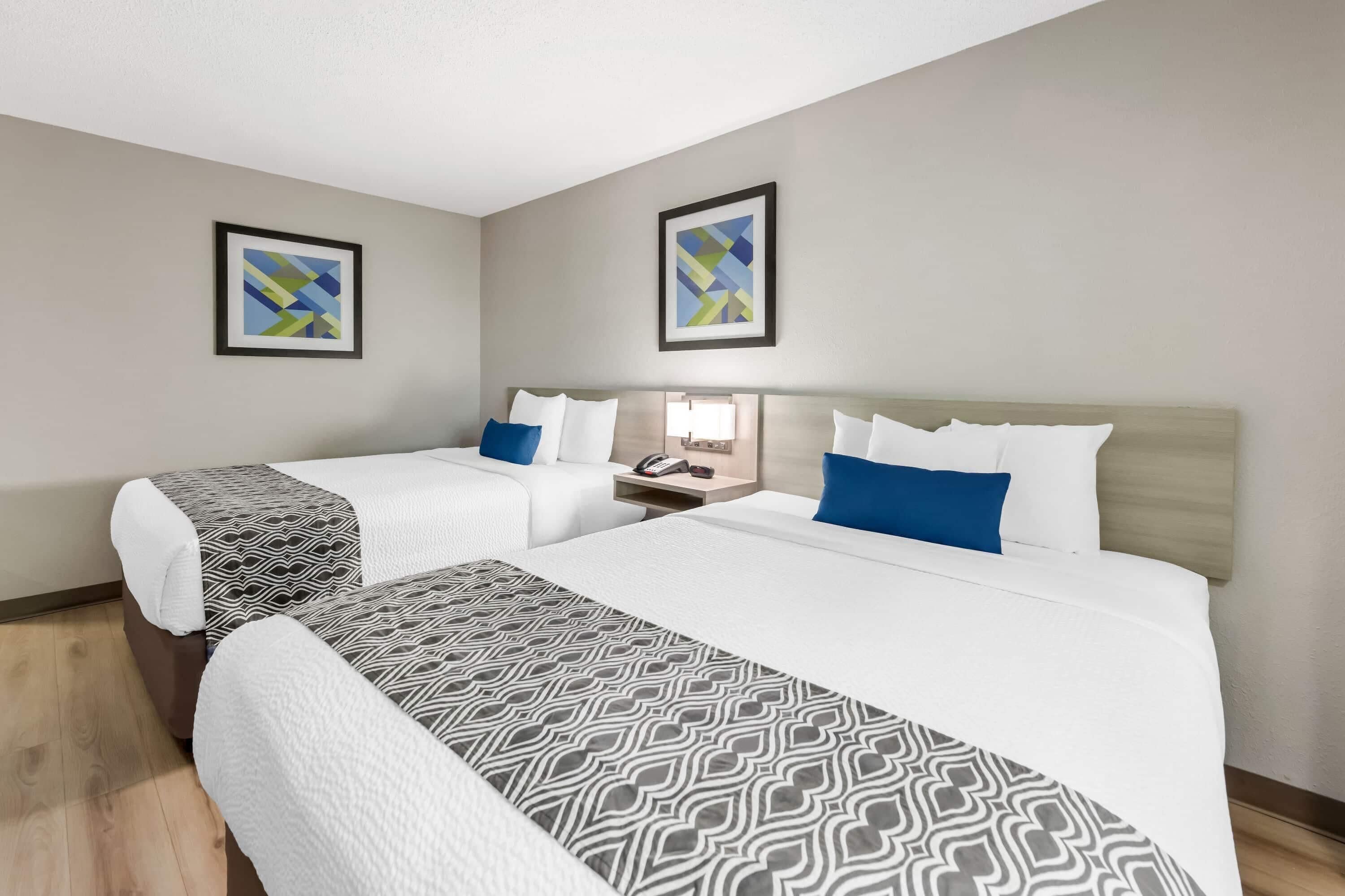 Room, 2 Queen Beds, Accessible, Non Smoking | Premium bedding, desk, iron/ironing board, WiFi