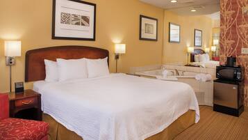 Chambre, 1 trĂšs grand lit | Piscine