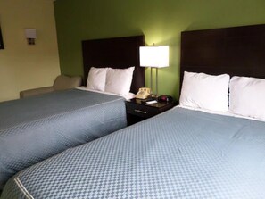 Standard Room, 2 Double Beds | Desk, iron/ironing board, free WiFi, bed sheets