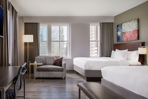 Room, 2 Double Beds, Non Smoking | Premium bedding, pillowtop beds, iron/ironing board, free rollaway beds