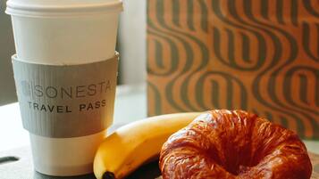 Free daily buffet breakfast