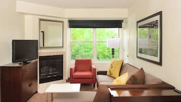 Suite, 2 Bedrooms, Non Smoking | Living area | 42-inch flat-screen TV with cable channels, Netflix, streaming services