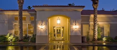 Front of property - evening/night