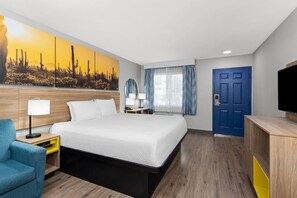 Standard Room, 1 King Bed | Blackout drapes, iron/ironing board, free cribs/infant beds