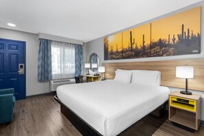 Kamer, 1 kingsize bed, toegankelijk voor mindervaliden, niet-roken | Verduisterende gordijnen, een strijkplank/strijkijzer, gratis babybedden