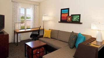 42-inch LCD TV with cable channels, TV