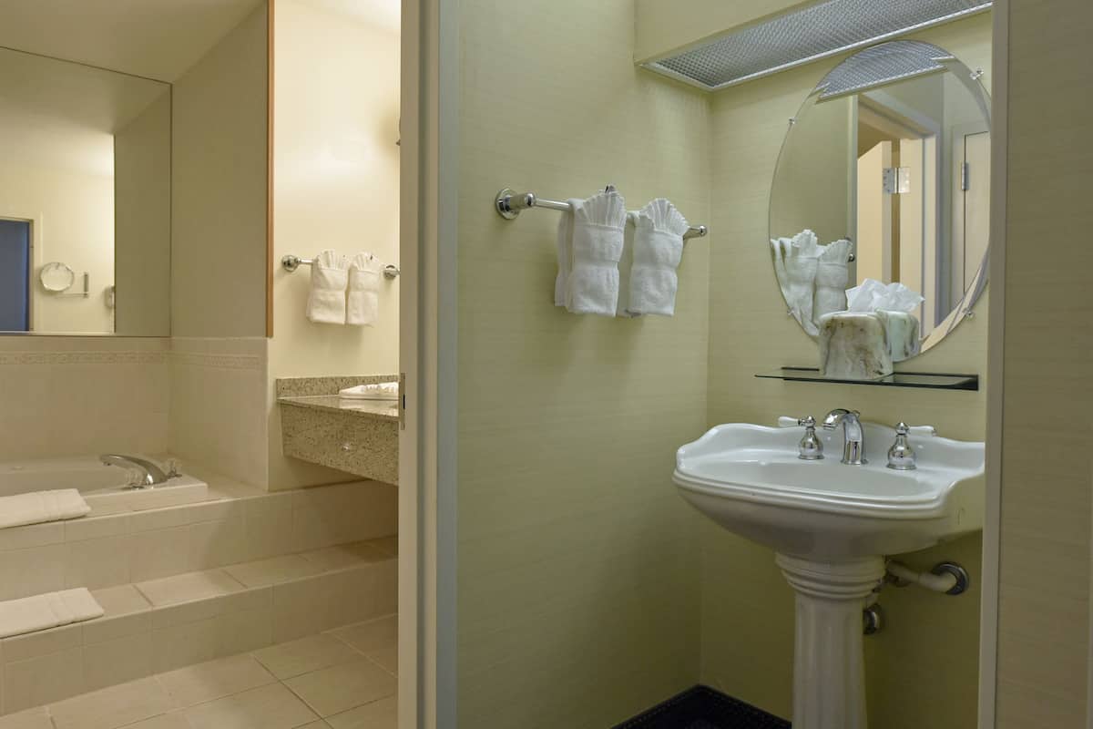 Free toiletries, hair dryer, towels