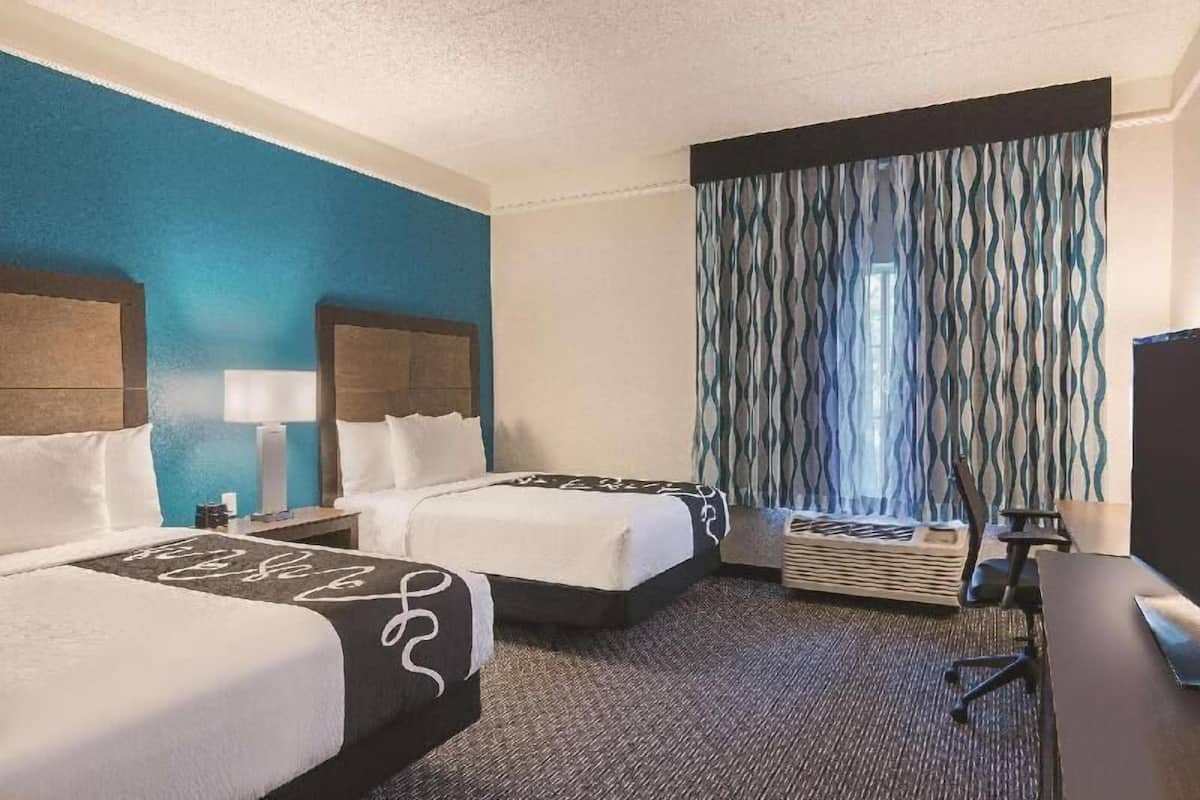 Premium bedding, down comforters, pillowtop beds, desk