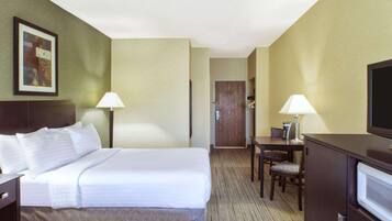 In-room safe, desk, iron/ironing board, free cribs/infant beds