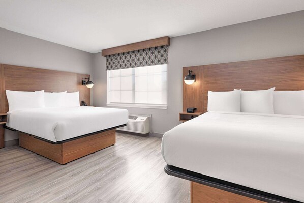 Suite, 2 Queen Beds, Non Smoking (Full Kitchen) | Desk, laptop workspace, iron/ironing board, free WiFi