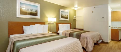 Desk, WiFi (free), bed sheets