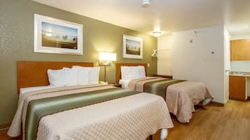 Studio, 2 Queen Beds, Non Smoking | Desk, free WiFi, bed sheets