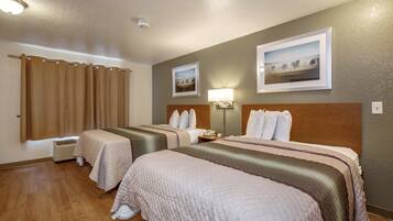 Desk, WiFi (free), bed sheets