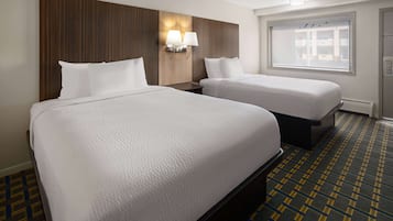 Standard Room, 2 Queen Beds, Non Smoking | Premium bedding, desk, laptop workspace, blackout curtains