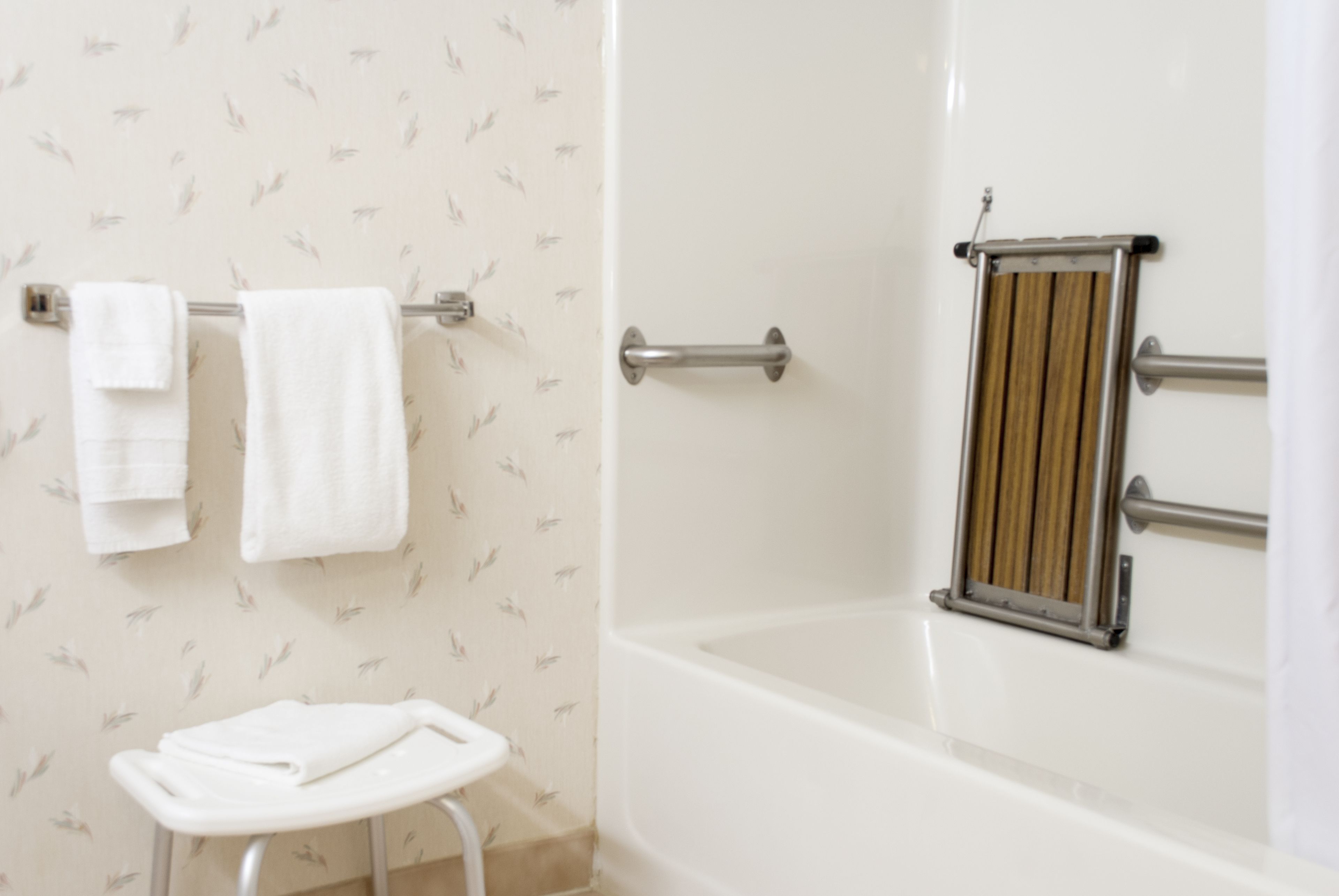 room, 1 queen bed, accessible, non smoking | bathroom | combined shower/bathtub, free toiletries, hair dryer, towels