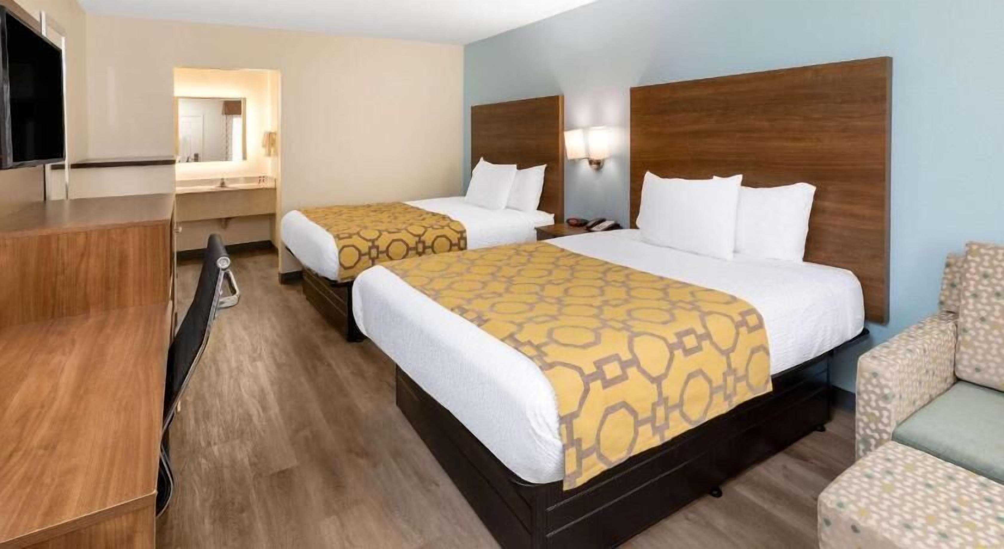 Hypo-allergenic bedding, pillow-top beds, individually furnished, desk
