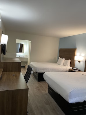 Chambre, 2 grands lits, non-fumeur | Literie hypoallergénique, lit avec matelas à plateau-coussin