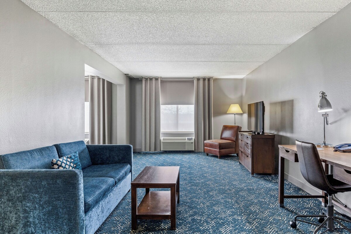 Studio, 1 King Bed with Sofa bed | In-room safe, desk, laptop workspace, blackout curtains