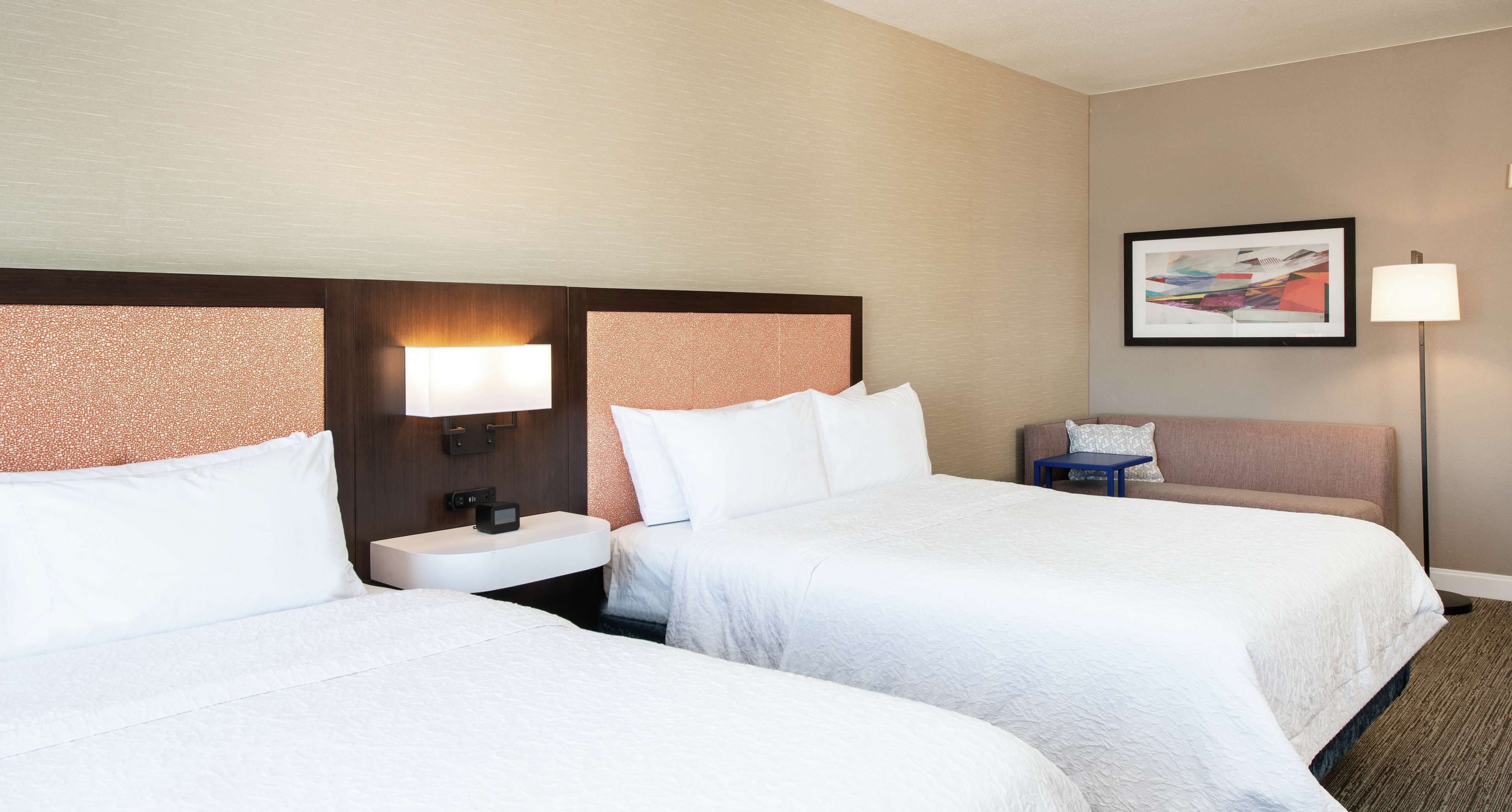 Room, 2 Queen Beds, Non Smoking | Premium bedding, down comforters, desk, laptop workspace