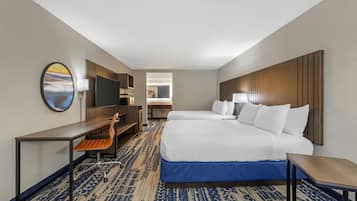 Rom – standard, 2 queensize-senger, ikke-røyk, tekjøkken | Sengetøy av topp kvalitet, safe på rommet og individuelt innredet