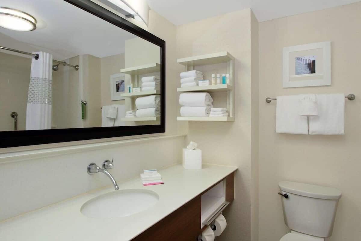 Baño | Tina con regadera, amenidades de baño gratuitas, secadora de cabello