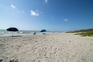 Vlak bij het strand