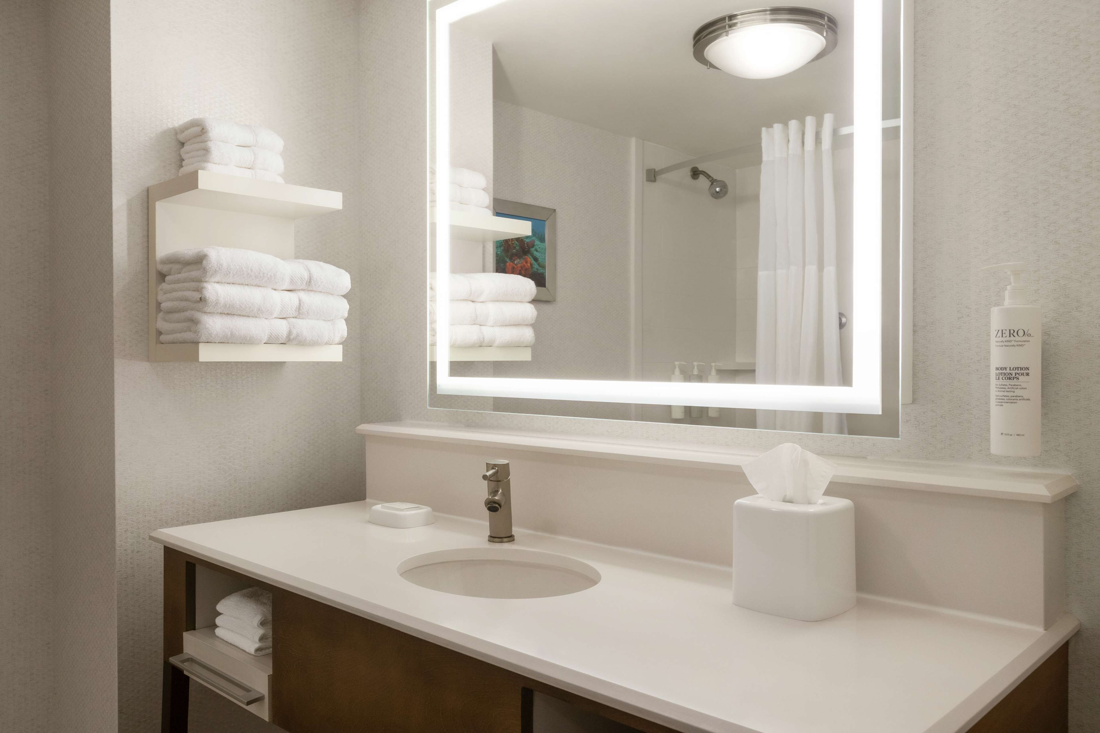 free toiletries, hair dryer, towels