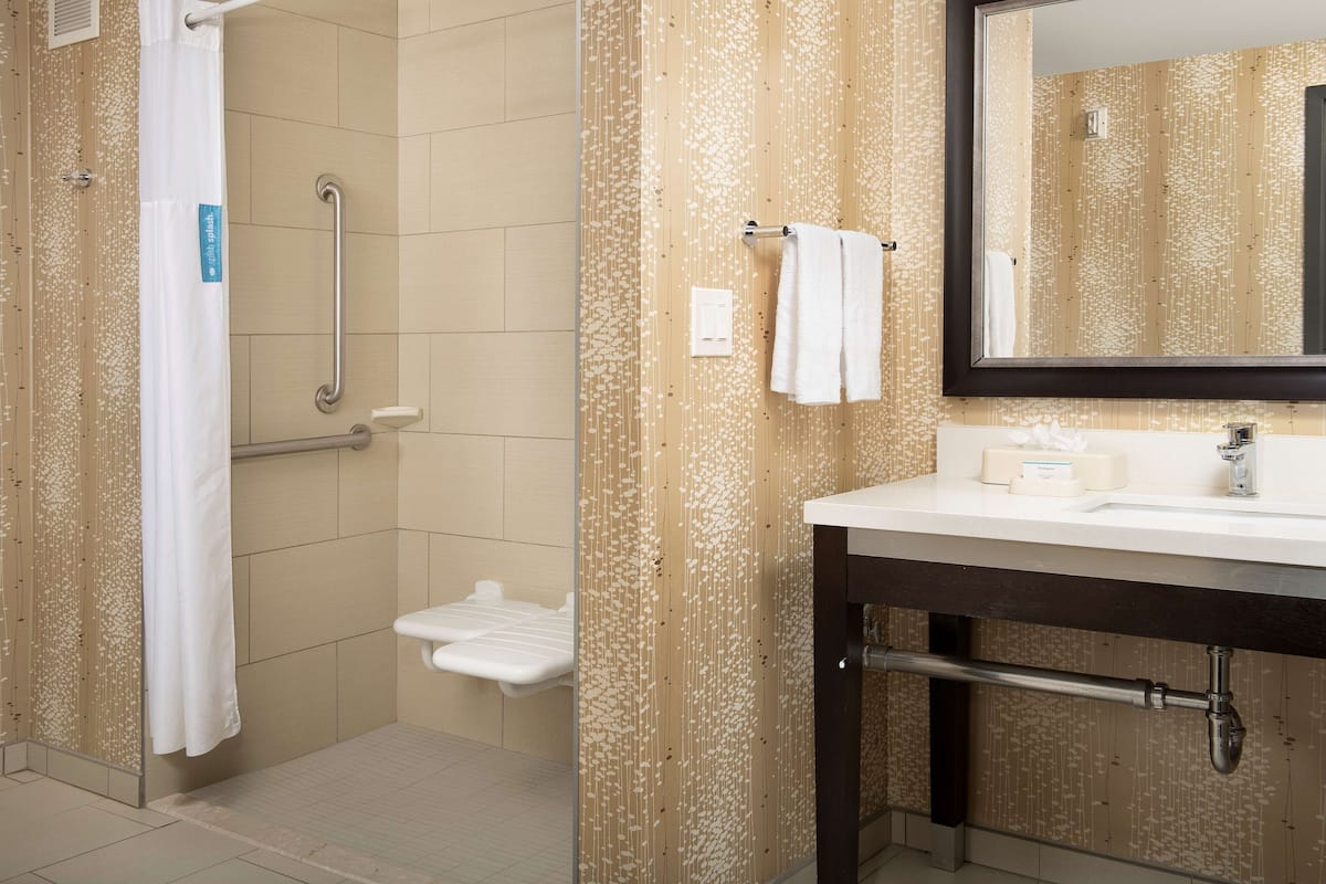 Free toiletries, hair dryer, towels, soap