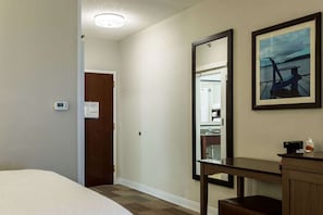 Blackout curtains, soundproofing, iron/ironing board