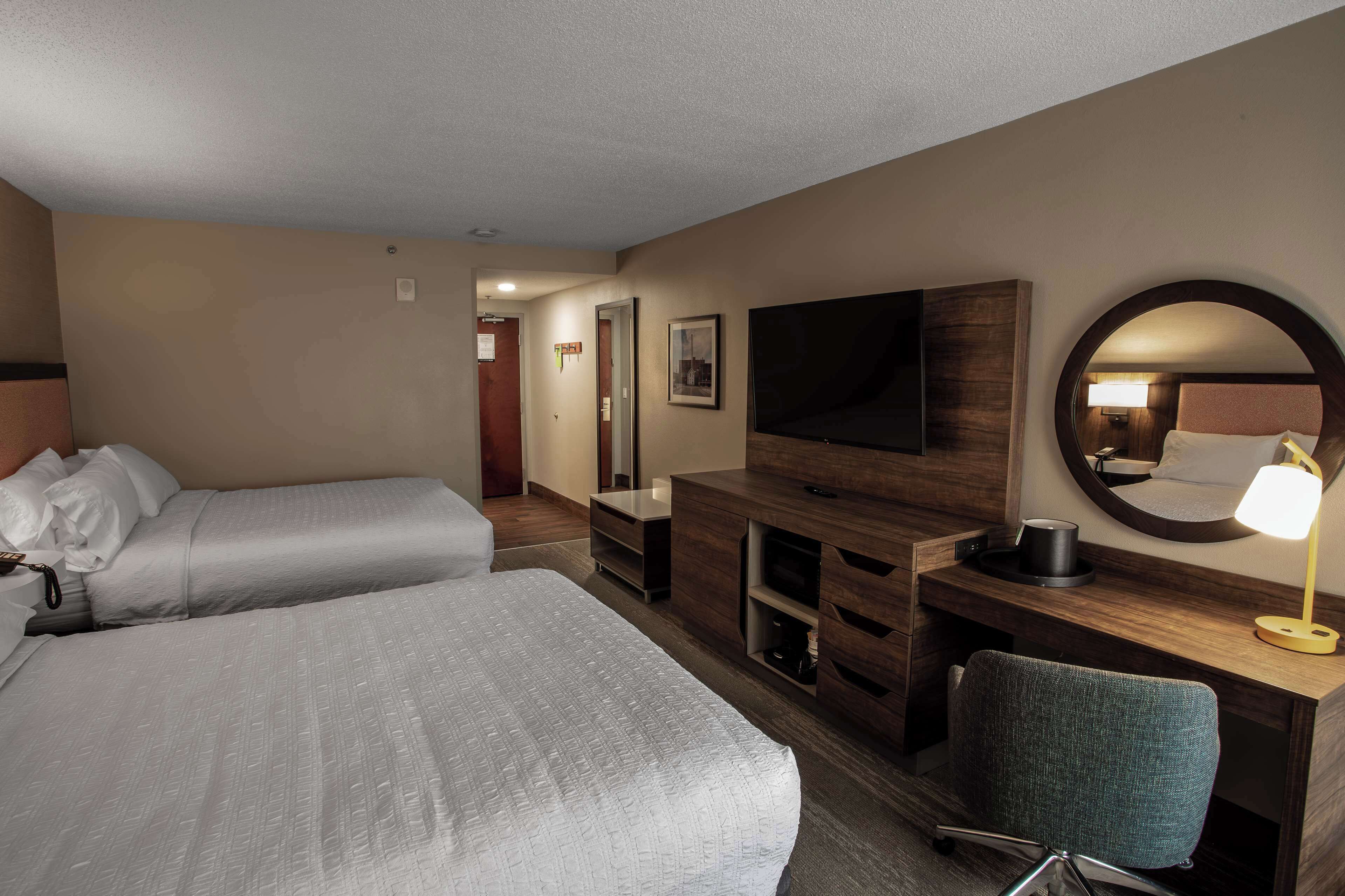 two queen beds non smoking | in-room safe, desk, iron/ironing board, free cots/infant beds