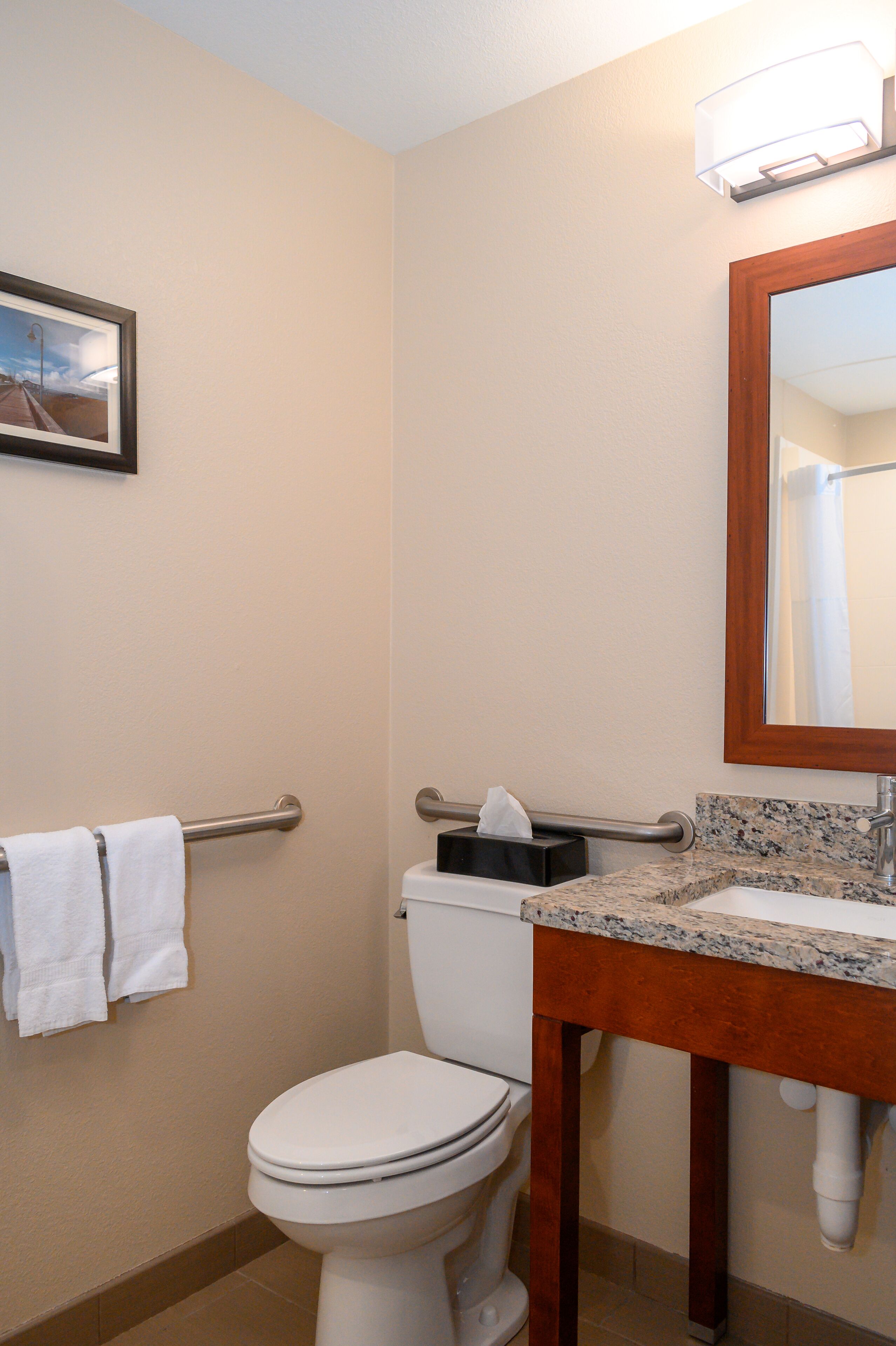 free toiletries, hair dryer, towels, soap