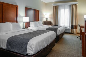 Hochwertige Bettwaren, Betten mit Memory-Foam-Matratzen, Schreibtisch