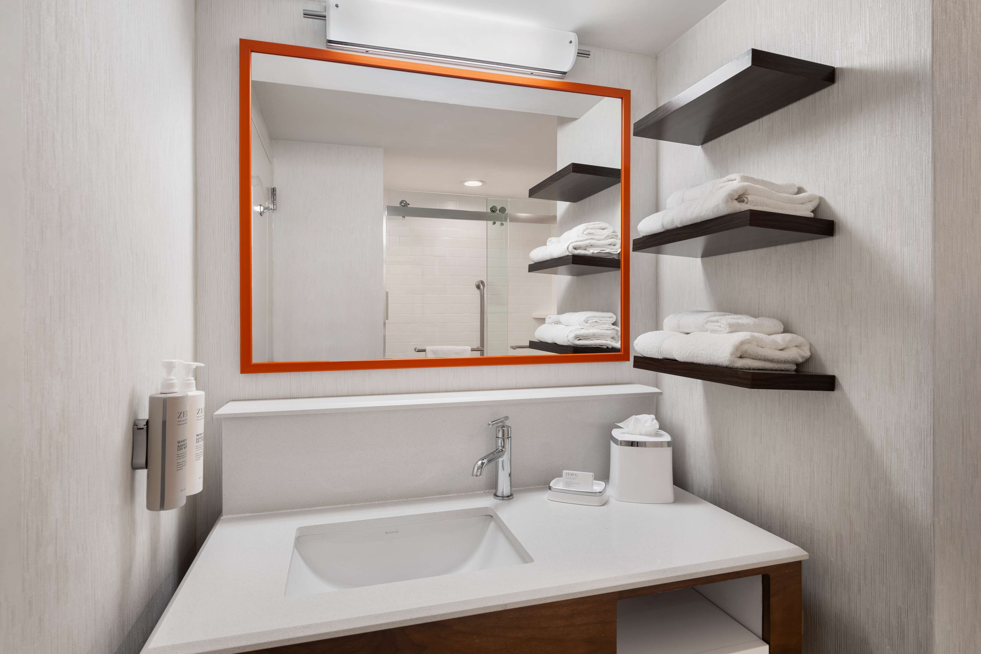 free toiletries, hair dryer, towels, soap