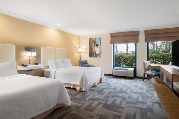 Suite, 2 Queen Beds, Accessible, Non Smoking | Desk, laptop workspace, iron/ironing board, free WiFi