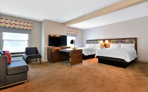 Suite, 2 Queen Beds, Non Smoking | Iron/ironing board, free cribs/infant beds, free rollaway beds