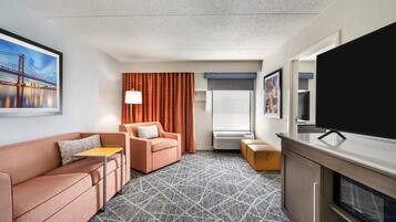 Suite, 1 Bedroom, Non Smoking, Refrigerator & Microwave | Living area | 40-inch LCD TV with satellite channels, TV, MP3 dock