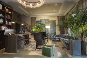 Sitteområde i lobbyen