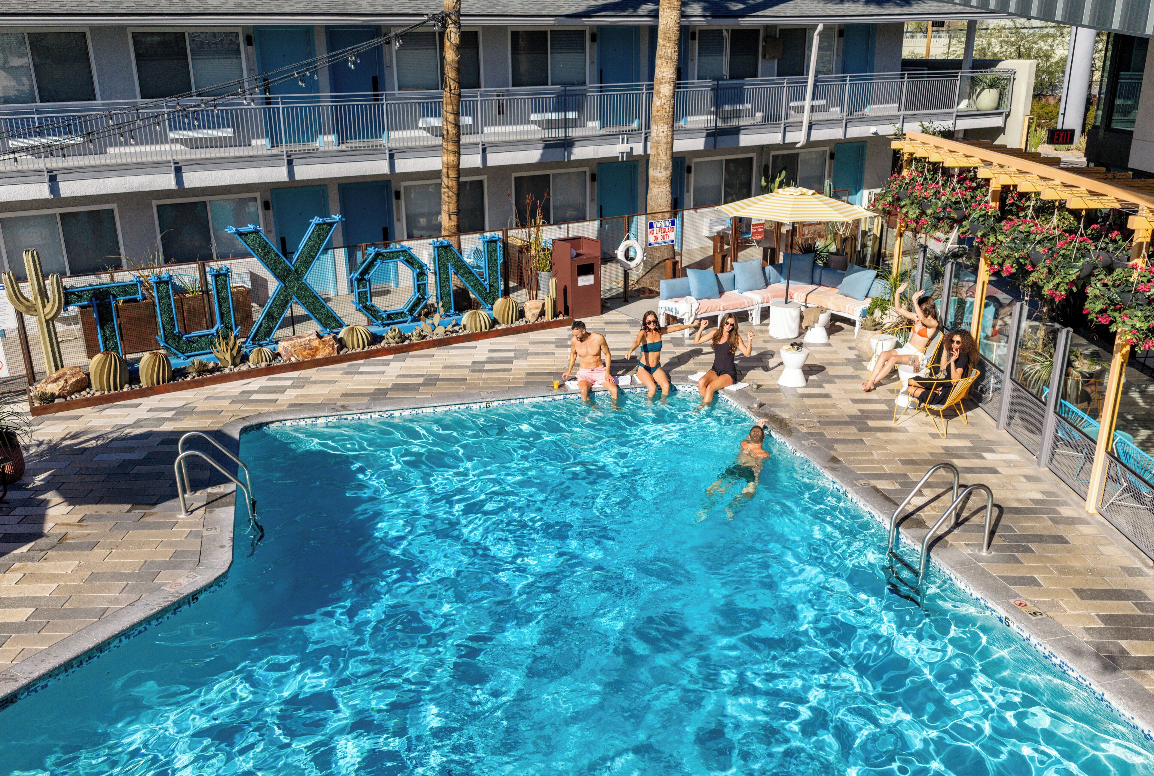 Outdoor pool, cabanas (surcharge), sun loungers