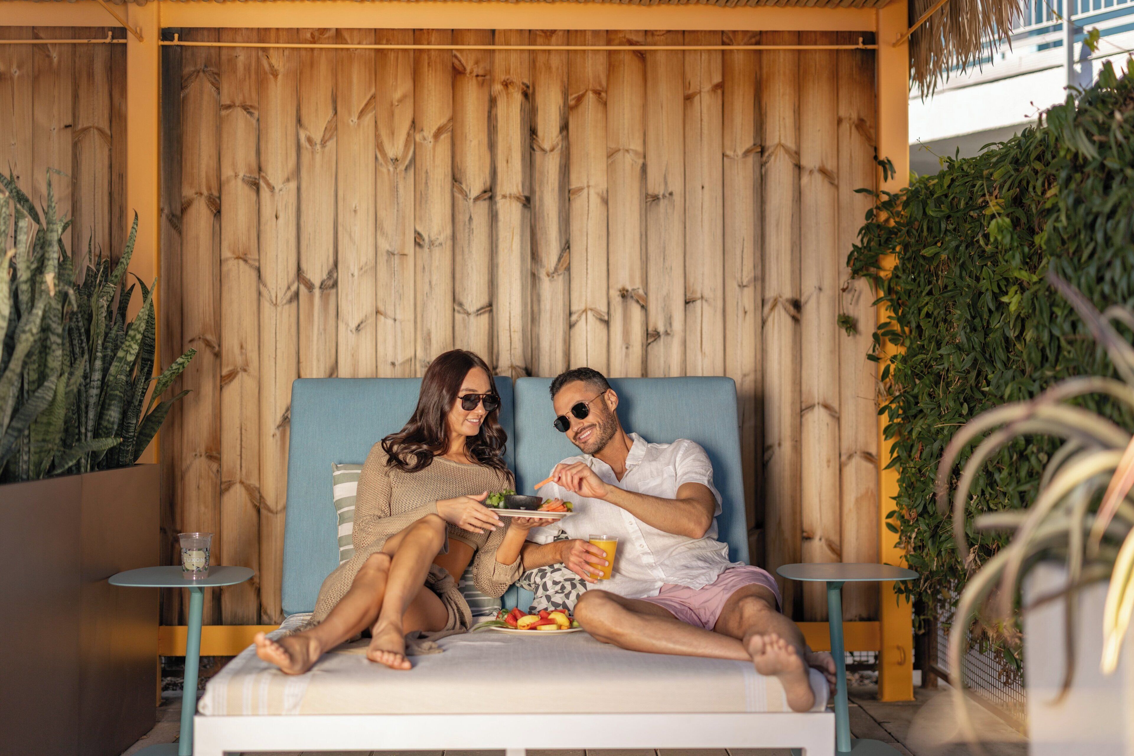 Outdoor pool, cabanas (surcharge), sun loungers